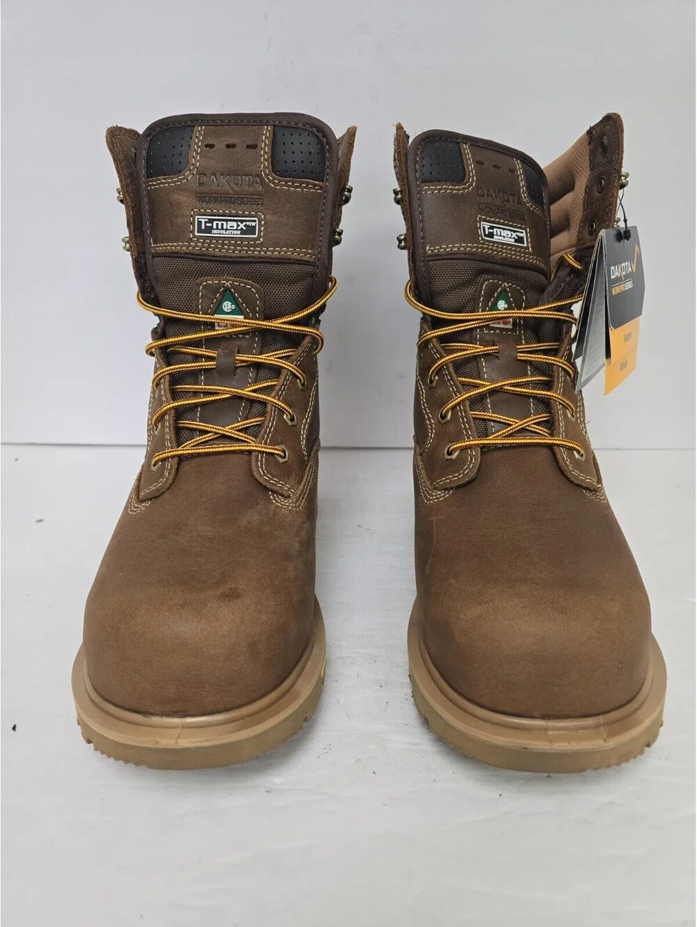 DAKOTA Men's 8517 Quad Comfort 8 Inch Steel Toe Composite Plate Work Boots 13W